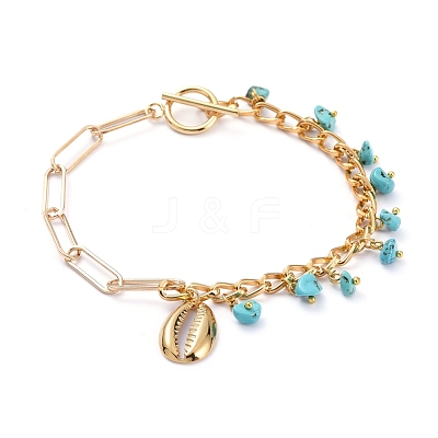 Iron Paperclip Chain Anklets AJEW-AN00285-03-1
