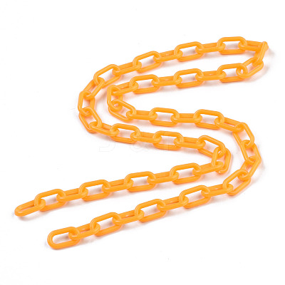 Handmade Opaque Acrylic Paperclip Chains KY-S166-002J-1