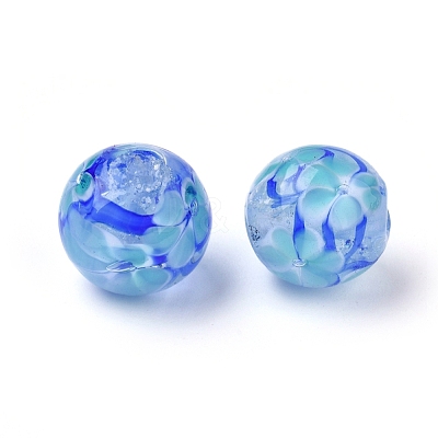 Handmade Lampwork Beads Strands LAMP-K029-02C-1