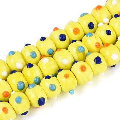 Handmade Lampwork Bumpy Beads LAMP-ZX003-07-05-1