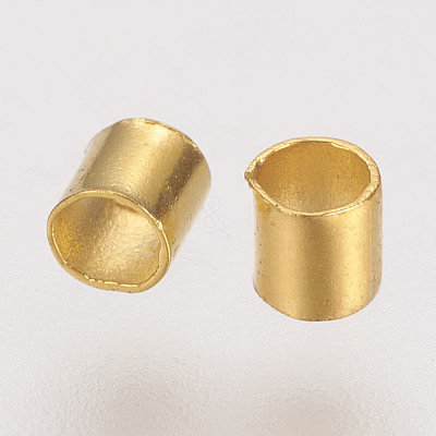 Brass Crimp Beads KK-L021-G-1