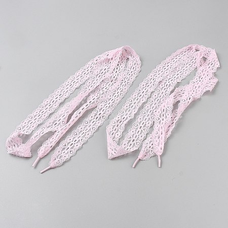 Polyester Lace Shoelaces FIND-WH0126-801D-1