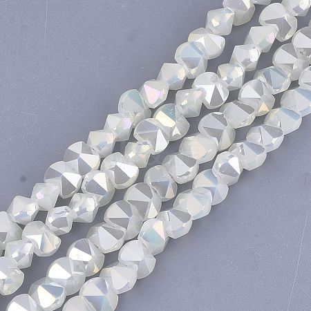 Electroplate Glass Beads Strands EGLA-S179-02A-I02-1