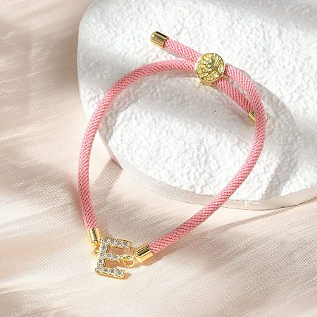Adjustable Nylon Cord Bracelets X-BJEW-C096-01G-05-1