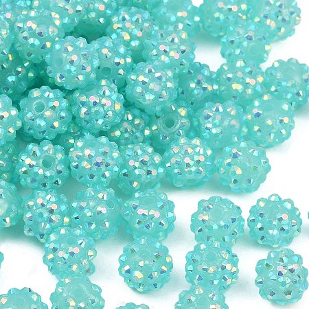 AB-Color Resin Rhinestone Beads RESI-S315-10x12-14-1