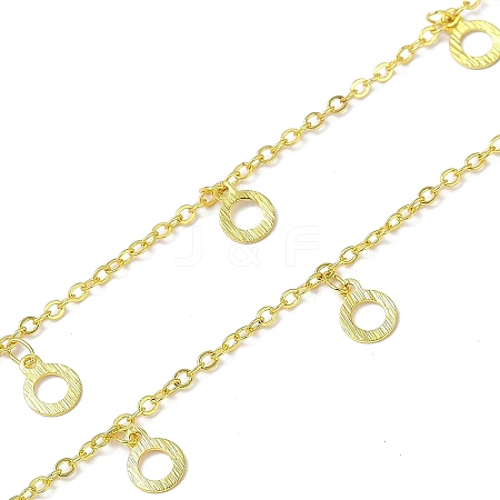 Handmade Brass Flat Round Chains CHC-Z001-01G-1