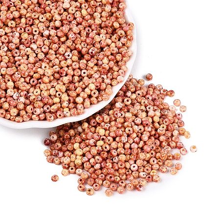 Picasso Glass Seed Beads GL-N001-01B-08-1