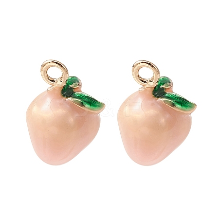 2Pcs Brass Enamel Charms KK-YW0001-92-1
