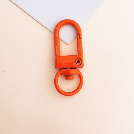 Baking Painted Alloy Swivel Clasps PALLOY-TAC0011-45F-1