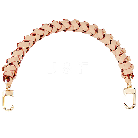 Microfiber Leather Braided Bag Handles PURS-WH0008-08B-1