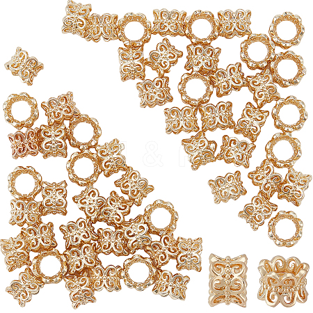 Brass European Beads KK-DC0001-51-1