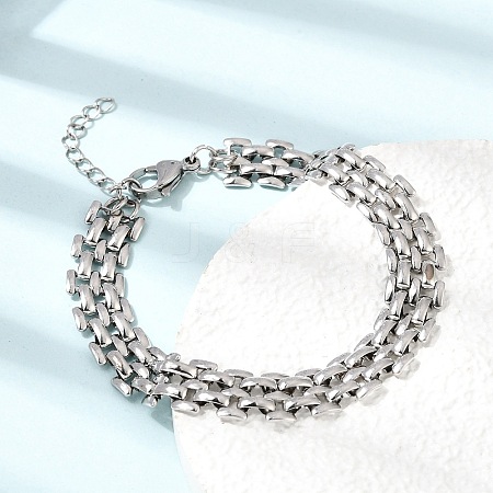 9.5MM 304 Stainless Steel Panther Chains Bracelets for Man and Women SA-CBAB767-14P-1