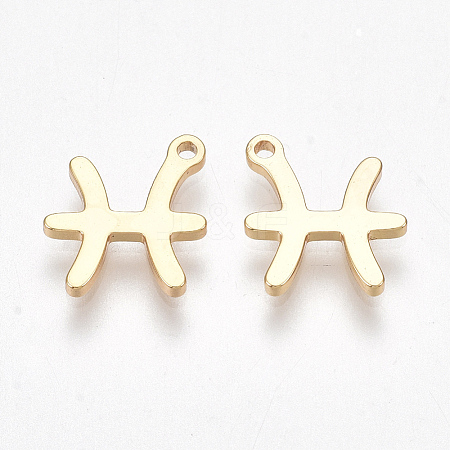 Ion Plating(IP) 304 Stainless Steel Charms LS-STAS-S107-06E-1