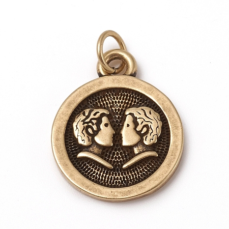 Brass Pendants KK-I668-01AB-02-1