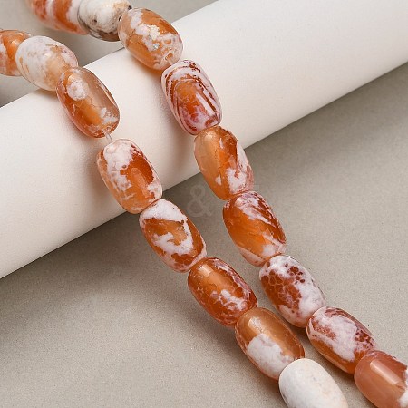Natural Agate(Dyed & Heated ) Beads Strands G-D341-A01-1