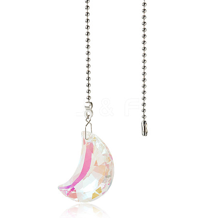 1Pc Glass Ceiling Fan Pull Chain Extenders HJEW-TADJ0001-05B-1