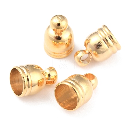 Brass Cord End Cap for Jewelry Making KK-O139-14B-G-1