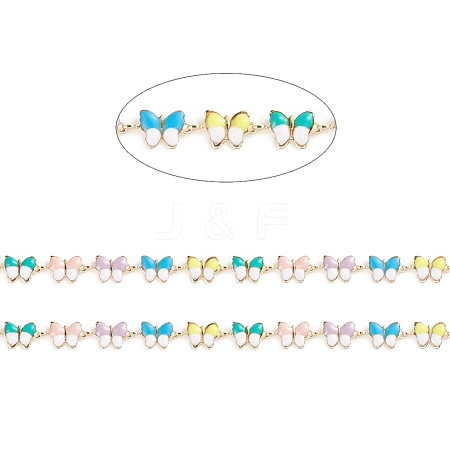 Brass Enamel Link Chains LS-CHC-E021-09A-1