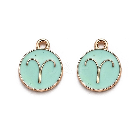 Alloy Enamel Pendants ENAM-S124-01A-15A-1