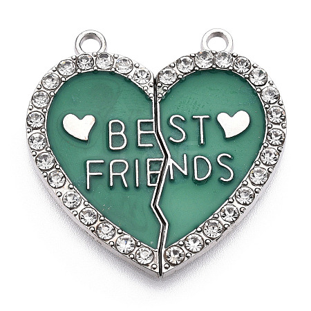 Alloy Enamel Split Pendant ENAM-S130-25I-1