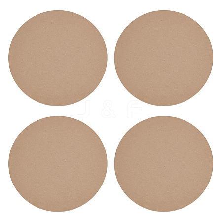 MDF Wood Round Boards TOOL-WH0059-076C-1