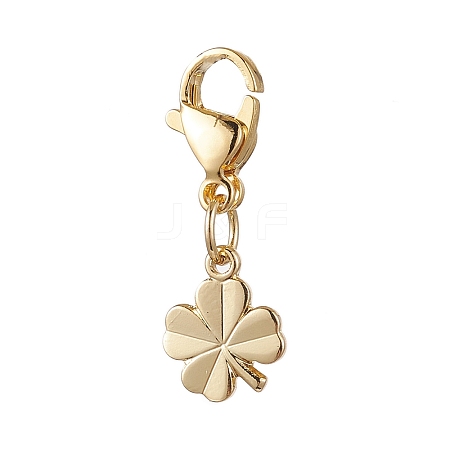 Clover 304 Stainless Steel Pendant Decorations HJEW-JM02741-01-1