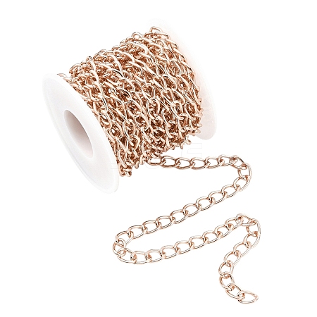 5M Aluminium Twisted Curb Chains CHA-YW0001-08RG-1