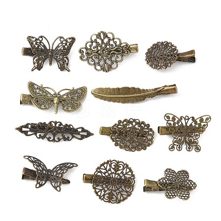 Iron Alligator Hair Clips for Women Girls OHAR-K005-01AB-1
