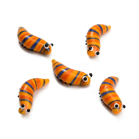 Handmade Lampwork Worm Figurines LA-CBA77D3-01C-1