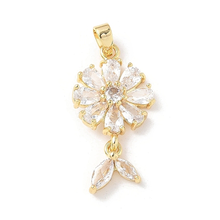 Brass Micro Pave Cubic Zirconia Pendants LS-KK-K403-03A-01-1