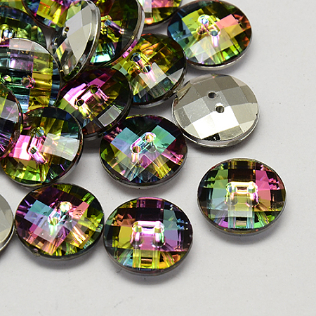 Taiwan Acrylic Rhinestone Buttons BUTT-F022-10mm-13-1