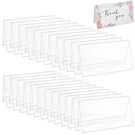 Name Plastic Table Top Display Stand ODIS-WH0070-86C-1