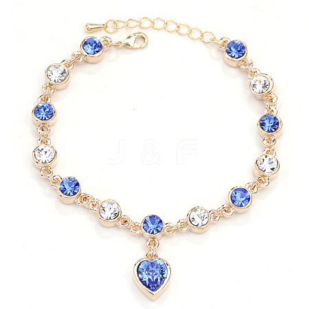 Alloy Rhinestone Charm Bracelets FS-WG1766B-13-1
