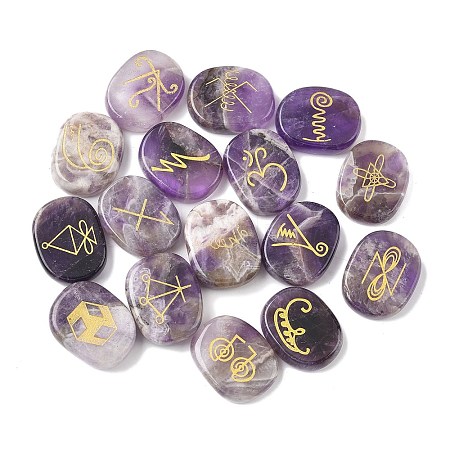 16Pcs 16 Styles Natural Amethyst Display Decorations G-F786-02A-01-1