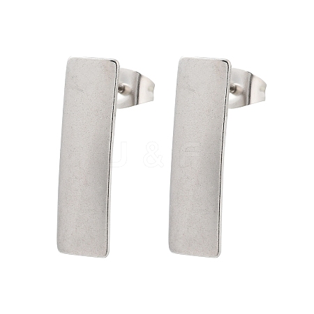 304 Stainless Steel Stud Earring Finding STAS-Z091-02P-03-1