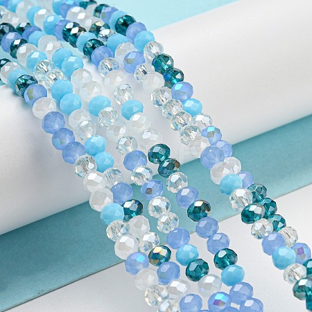 Glass Beads Strands EGLA-A034-M4mm-12-1