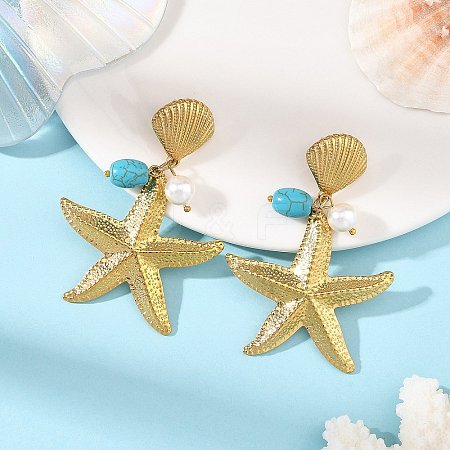 Ion Plating(IP) 304 Stainless Steel Stud Earrings EJEW-JE07478-1