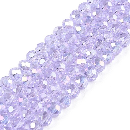 Electroplate Glass Beads Strands LS-EGLA-A044-T4mm-B17-1