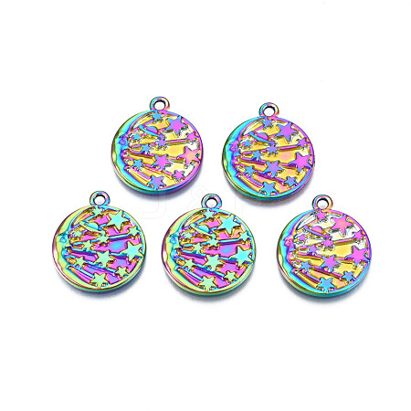 Rainbow Color Alloy Pendants PALLOY-N156-205-1