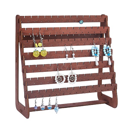 1Pc 8-slat Wood Earring Displays EDIS-HY0001-15-1