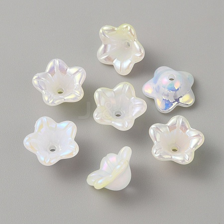 Opaque Acrylic Bead Caps SACR-TAC0007-02H-1