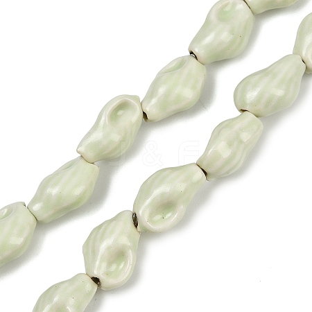 Ocean Series Handmade Porcelain Beads PORC-R002-04A-08-1
