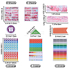 Gorgecraft 6 Sets 2 Styles Rectangle Paper Self Adhesive Category Labels Stickers DIY-GF0008-49-2