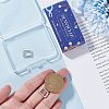 2Pcs 925 Sterling Silver Spring Gate Rings STER-SC0001-40B-3