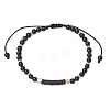 Natural Obsidian Braided Bead Bracelets BJEW-JB11241-05-2