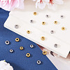 20Pcs 10 Styles 304 Stainless Steel Corrugated Beads STAS-TA0003-14-5
