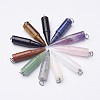 Natural & Synthetic Mixed Stone Pointed Pendants G-D850-M-1