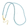 Braided Polycotton Cord Necklaces Making MAK-F038-B20-G-1