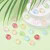 35Pcs Transparent Spray Painted Glass Beads GLAA-YW0001-66-5