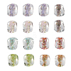 16Pcs 7 Colors Handmade Foil Lampwork Beads FOIL-FS0001-03-1